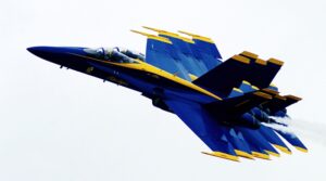 The US Navy Blue Angels perform at the Vectren Dayton Air Show in Dayton, Ohio, on Saturday, June 28, 2014. (Andrea Nay)