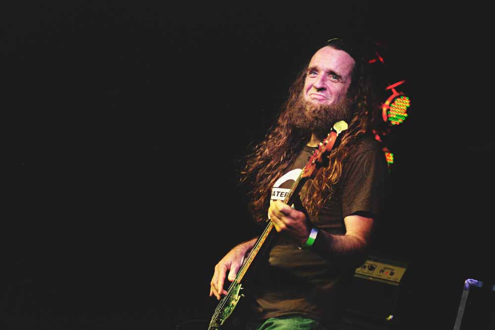 Bassist Carl Dufrene performs with Anders Osborne at the Miami Valley Music Fest in Troy, Ohio, on Saturday, August 2, 2014. (Photo: Andrea Nay)