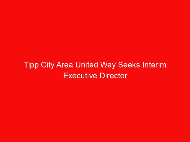Tipp City Area United Way Seeks Interim Executive Director